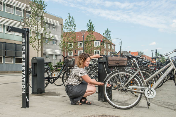 Cykelplejestationer gør det nemmere at være cyklist.